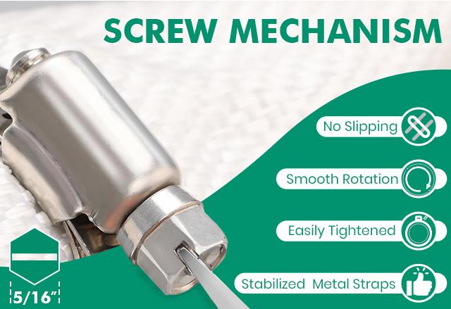 Ouru Worm Gear Hose Clamp: Smooth, No Slip