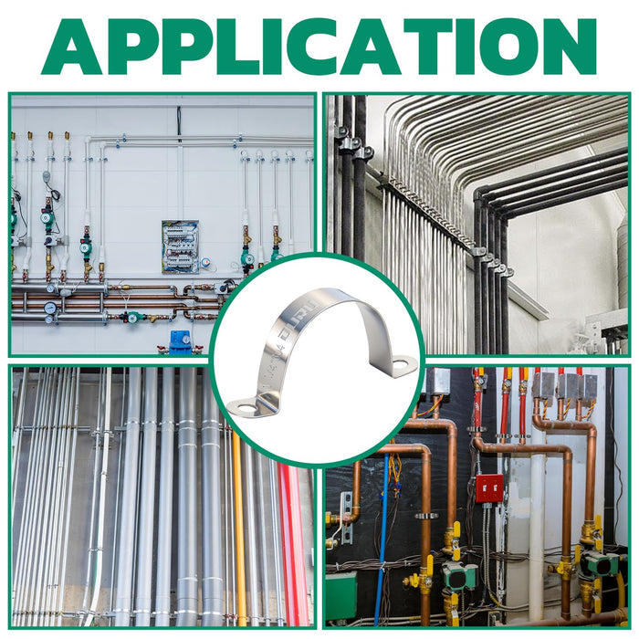 3-4 Inch Conduit Clamp 304 Stainless Steel - Bagged