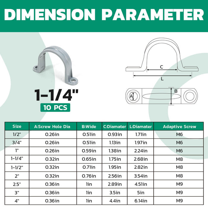 PVC Pipe Straps - Bottle