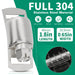 304 stainless fastener for car hose clamp; 1.8-in long, 0.65-in wide, anti-rust with smooth finish and high hardness.
