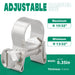 clamp fuel hose diagram, 13/32–15/32 in range; 0.35 in width, 0.6 mm thick stainless screw band for reliable sealing.