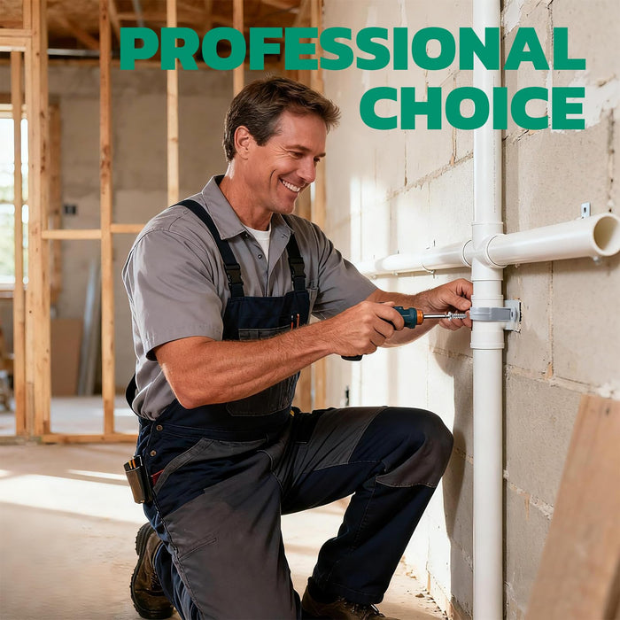 2-4 Inch PVC Pipe Straps - Bagged