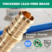 Compact brass coupling with 12 protective sleeves; compatible with zerk fittings assortment for home plumbing projects.