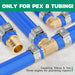 Wide layout of brass tee, elbow, coupling; complete pex fittings kit supporting clamps and rings for fast pipe repairs.