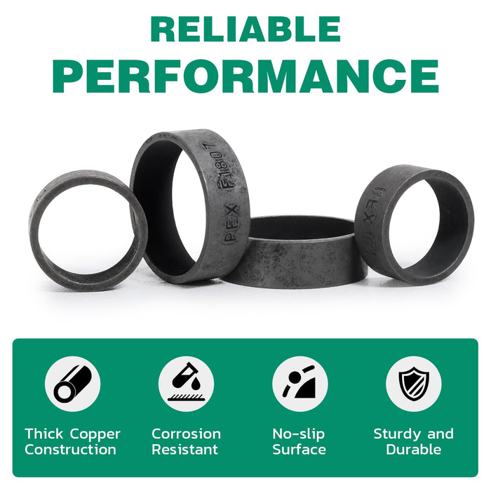 PEX Copper Crimp Rings for Pex Pipe - Bottle