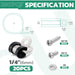 65 PCS wire hold downs kit with M5*20mm screws for 1/4 inch (6mm) cables.