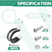 280 PCS cable clamp pro kit with M5 screws for 0.25-0.7 inch cable management.