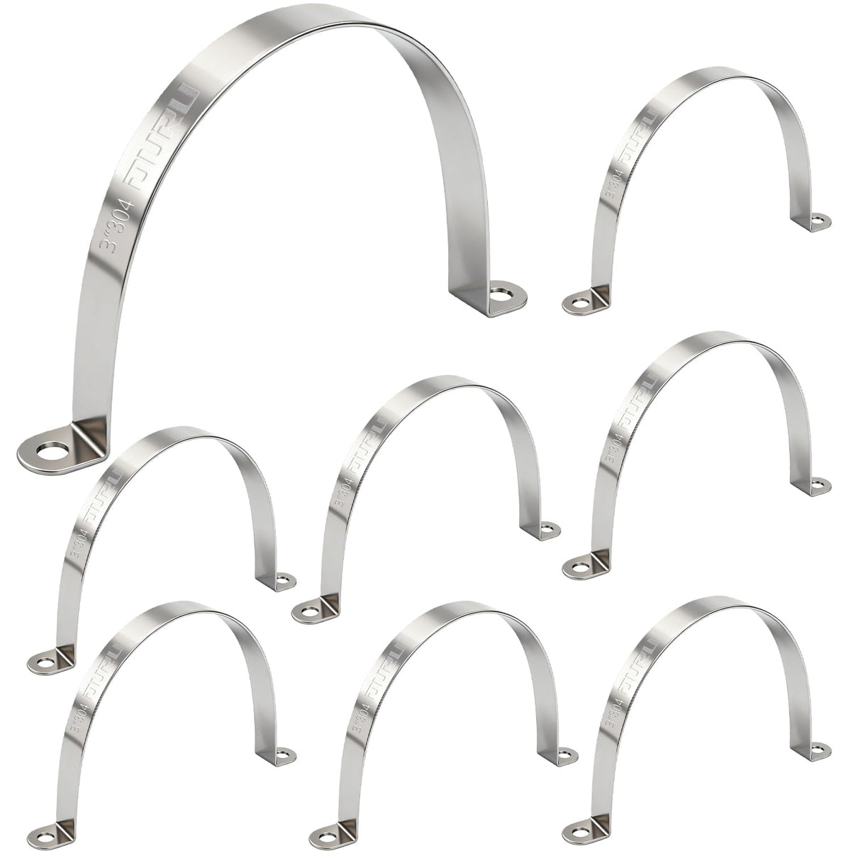 3-4 inch 304 stainless steel conduit clamp