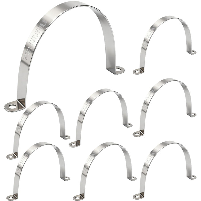 3-4 Inch Conduit Clamp 304 Stainless Steel - Bagged