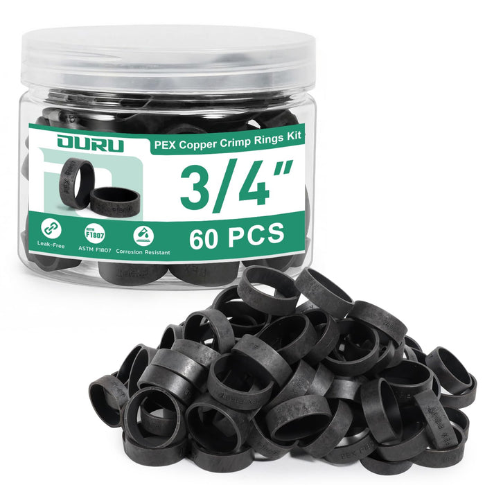 PEX Copper Crimp Rings for Pex Pipe - Bottle