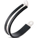 Nylon cable clamp style view—rubber-cushioned loop with stainless liner for securing pipes and wires.