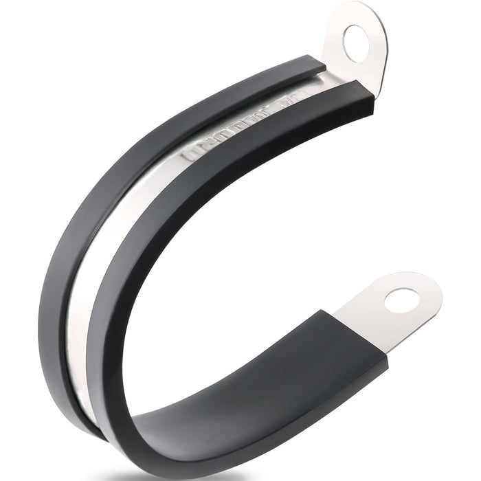 Durable metal cable clips set for pipes and wires, corrosion-resistant and reusable.