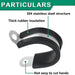 Particulars of wiring clamp: 304 stainless structure, thick rubber insulation, rounded edges.