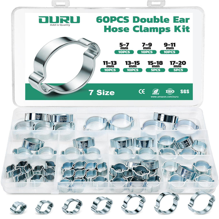 Double Ear Hose Clamps Kit