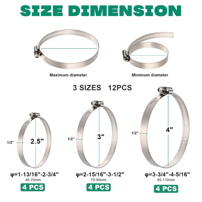 Large Hose Clamps Kit