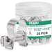 fuel hose clamp jar, 11/32–7/16 inch, 20 pcs; 9 mm stainless band clamps give firm compression and solid leak control.