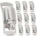 Pack of 10 stainless fasteners for washing machine drain hose clamp; fit slotted metal strap for DIY worm gear clamps.