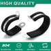 Canle clamp, 304 stainless with thick rubber insulation; reusable, recyclable, durable.