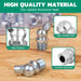 Close-up of zinc-plated nipples highlighting hardness and corrosion resistance; small grease fittings for equipment use.