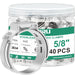 304 stainless 5/8 in 40pcs jar set with close-up band, built for secure pex ring crimp on PEX tubing installations.