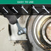 Grease zerk nipples shown in use on vehicles and machinery, highlighting easy lubrication access for common maintenance.
