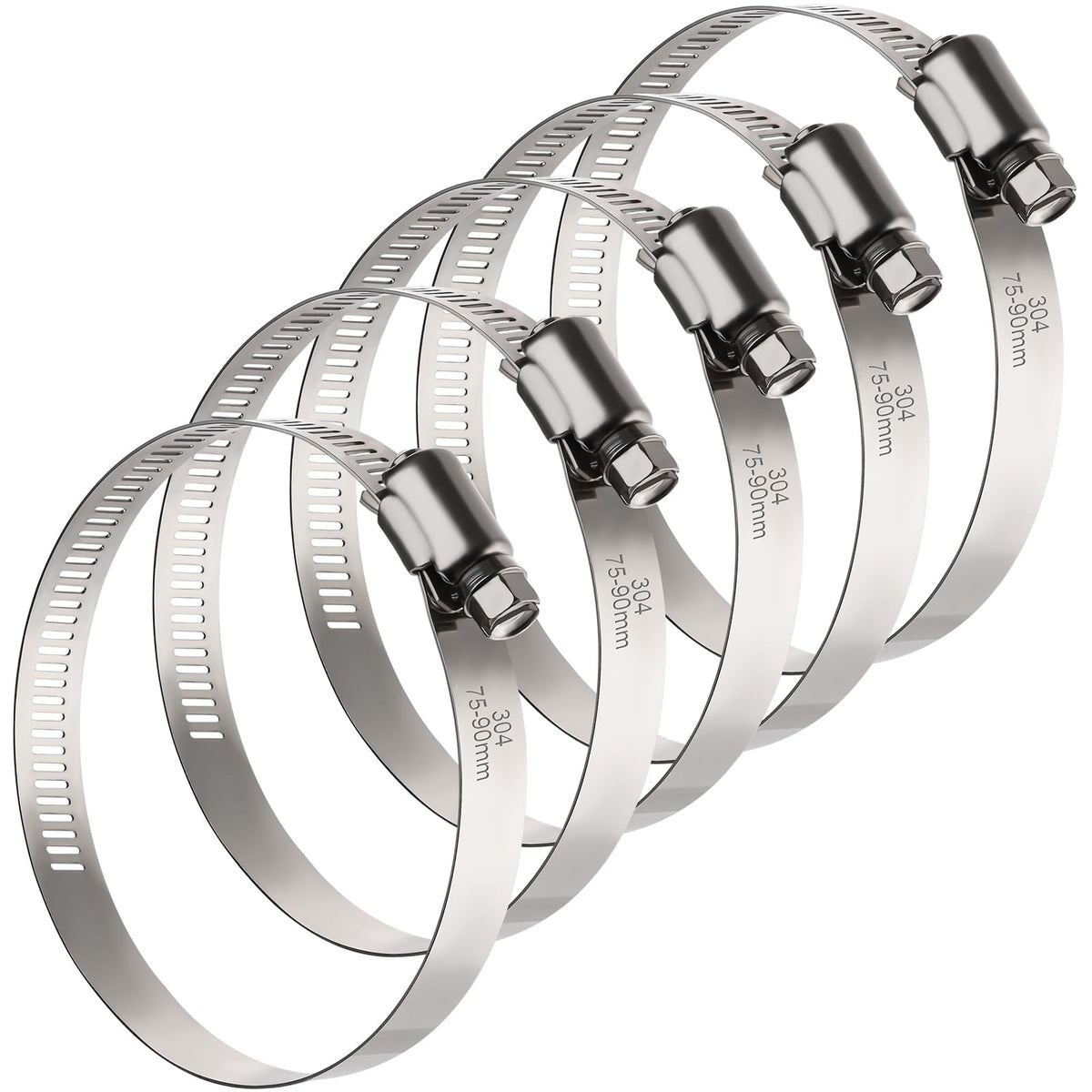 Large adjustable hose clamps kit