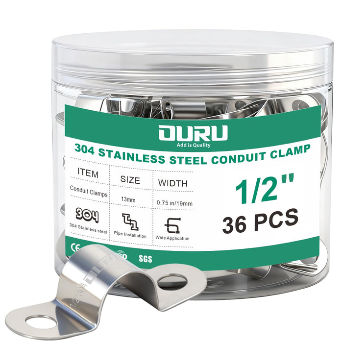 Conduit Clamp 304 Stainless Steel - Bottle