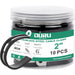 2" metal rope clamp, heavy-duty 304 stainless rubber-cushioned P-clamps, 10 pcs.