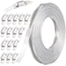 Complete stainless roll-and-fastener bundle; create any diameter worm gear clamps for ducting, exhaust, marine, or HVAC repairs.