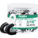 3/16 inch rubber-lined stainless cable clamps, 30 pcs for tidy routing and fastening.