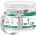 Close view of 1 inch 304 stainless clamps for marine pex fittings; corrosion-resistant single-ear design for reliable onboard plumbing.