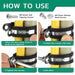 How to install wire holder clamps using M5*20mm self-tapping screws in 4 steps.