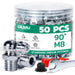 50PCS M8 90° angled zerks with caps and wrench; grease zerk assortment for tight-access lubrication on shop equipment.