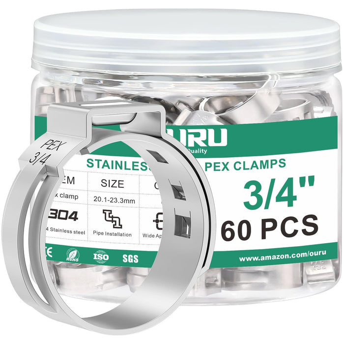 Illustration shows cutting the ear and lifting the band from the barb, a safe method for pex crimp rings.