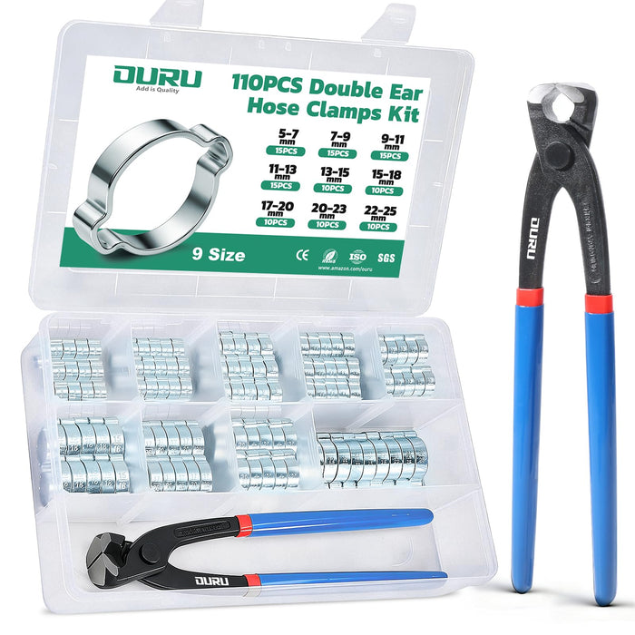 Double Ear Hose Clamps Kit