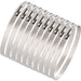 Worm screw hose clamp 6 inch, 145–160mm adjustable, smooth edges protect hoses; 8-pack.