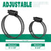 radiator hose clamp types: 5/16 inch width band fits 3/4–1-1/8 inch; black 304 stainless worm gear for engine cooling