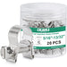 fuel line spring clamp jar, 5/16–13/32 inch; 20 pcs stainless mini clamps for automotive, lawn tools, and small engines