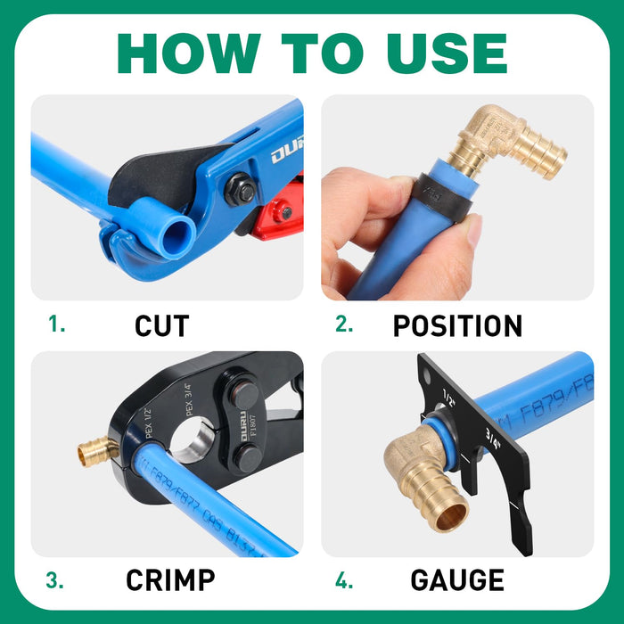 PEX Crimping Tool for Copper Rings