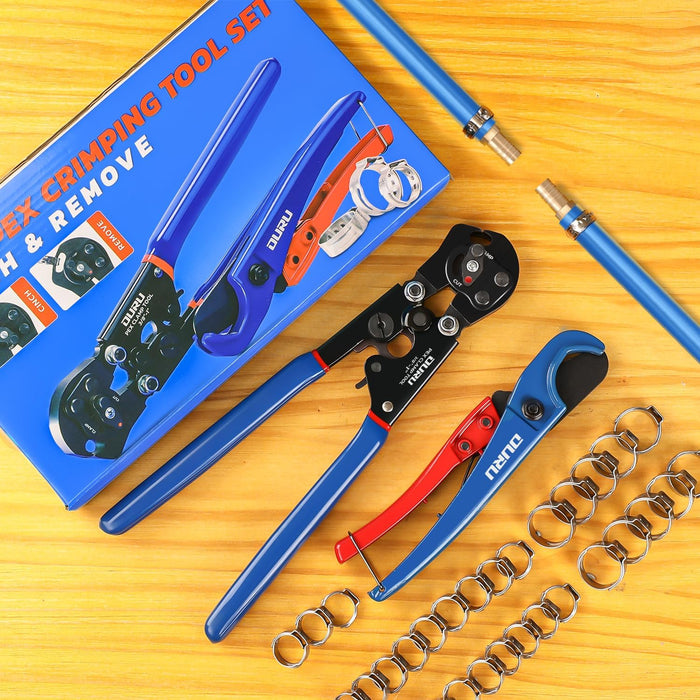Professional pex b crimping tool aligned to ASTM standards, providing precise jaw travel and reduced effort for durable, leak-free joins.