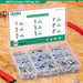 Stainless steel grease fittings on vehicles and machinery; angled zerk close-up shows easy, reliable lubrication access.