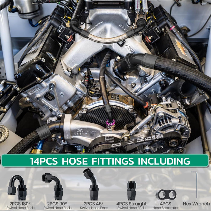 Fuel Line Kit- 6/10 AN