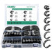 46pcs clamp cable set, 304 stainless with rubber cushion, sorted by size in divided case.