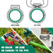 Before and after diagram shows pex clamp sealing; no leaks or pipe damage when tightened correctly with the proper tool.