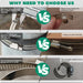 304 stainless hose clip clamp with slotted band and reinforced screw housing for reliable sealing.