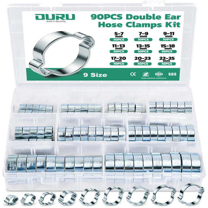 Double Ear Hose Clamps Kit