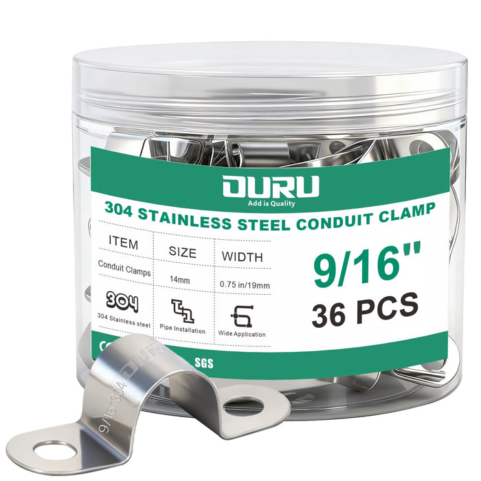 Conduit Clamp 304 Stainless Steel - Bottle