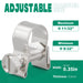 fuel hose clamps size card, 9/32–11/32 inch; stainless screw band 0.35 in wide for small engines and precision lines.
