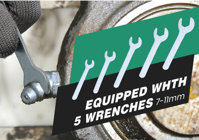 Zerk Kit with 5 Wrenches, Ready for Service