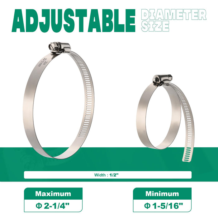 10 Pack Hose Clamp Kit